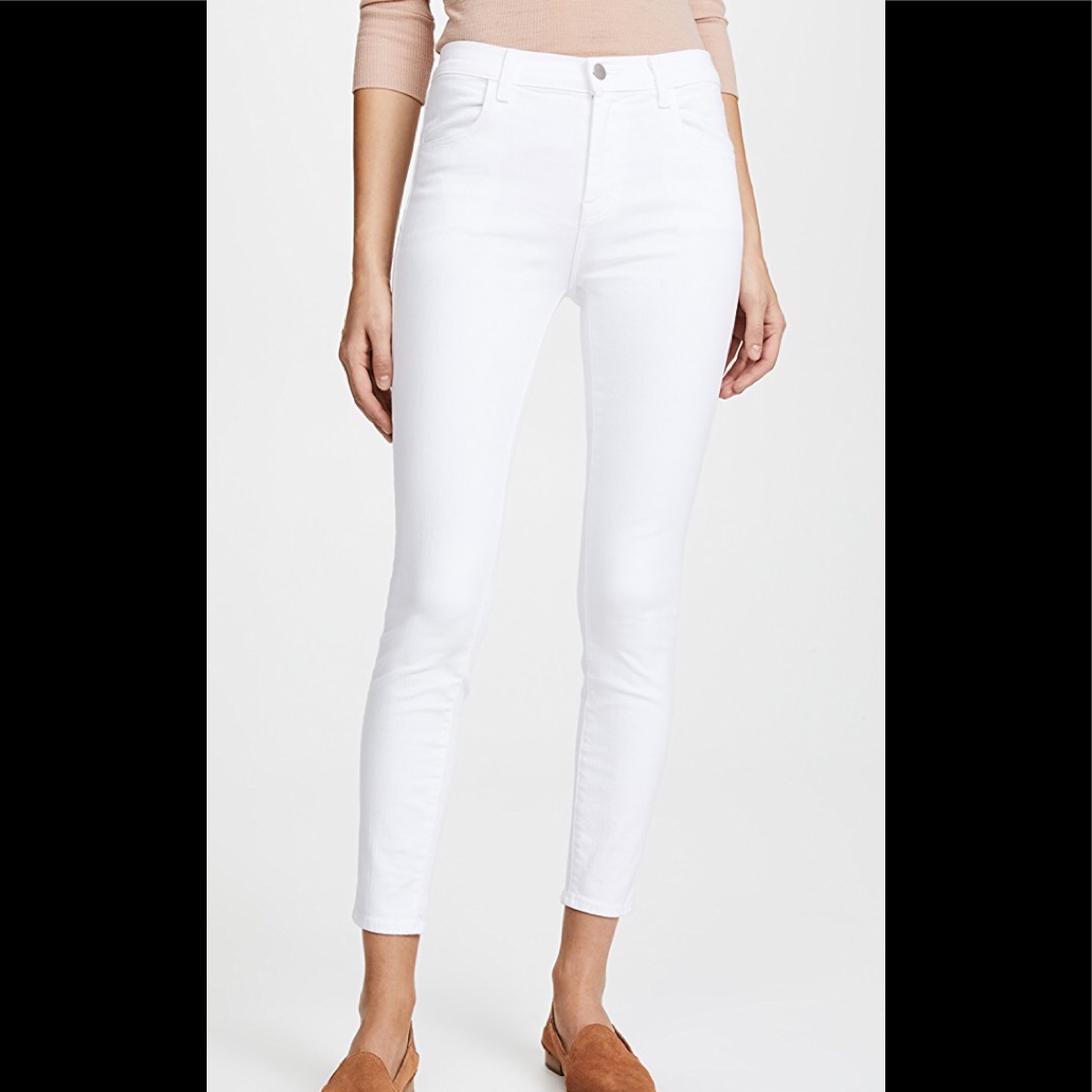 J Brand Alana White Skinny Jeans